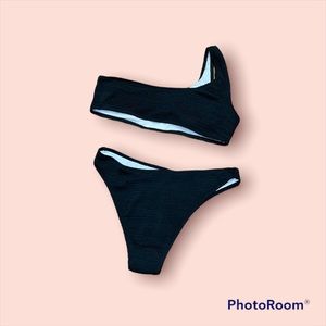 Black One Strap Swim Suit